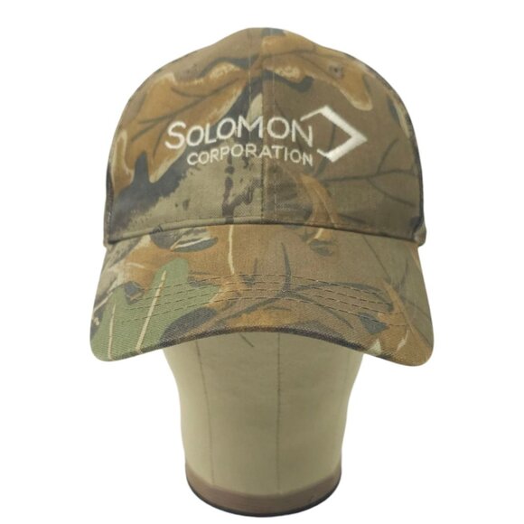 Solomon Corporation Mesh Camo Strapback Cap Hat Trucker Hunting Baseball - Picture 13 of 14